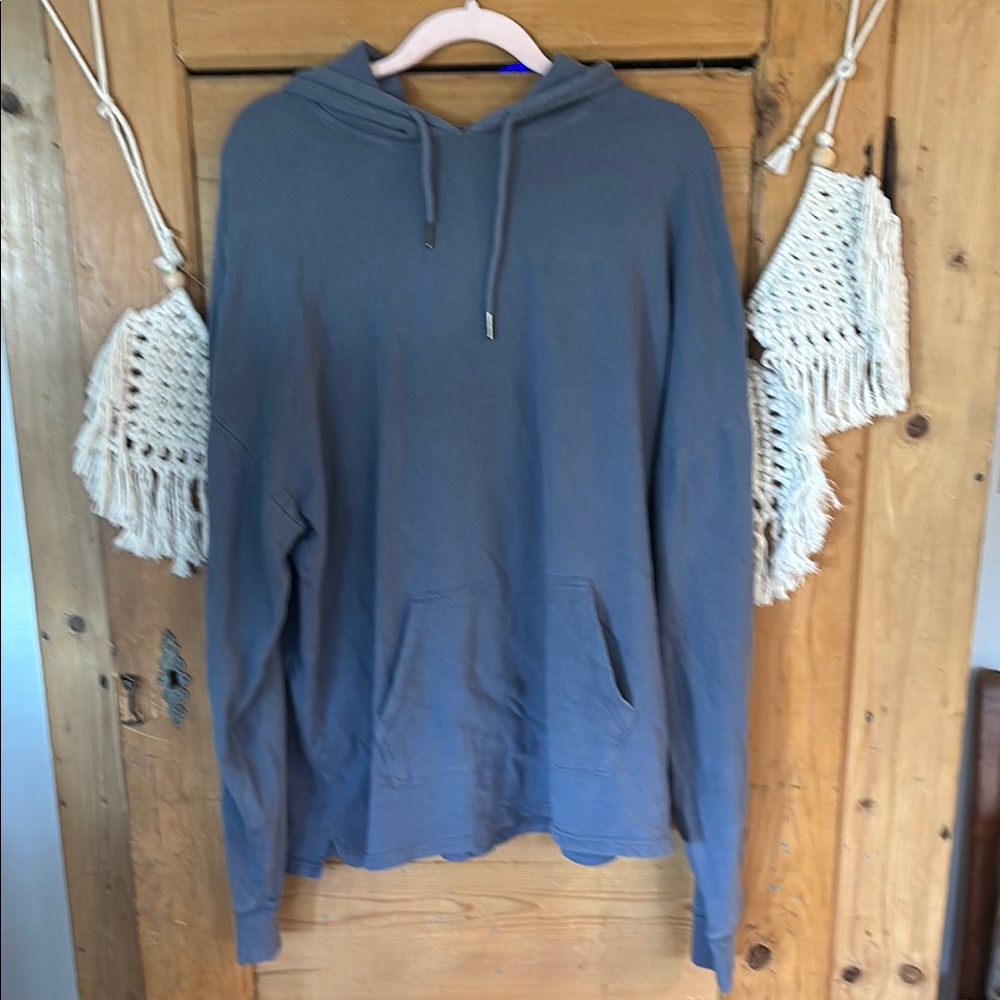 PacSun Blue Knit pullover hoodie large
